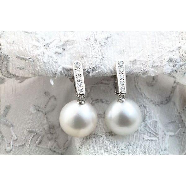 安い超高品質 南洋パール 白蝶真珠 ダイヤモンド イヤリング K18wg レディース Www Parsonspestcontrol Com