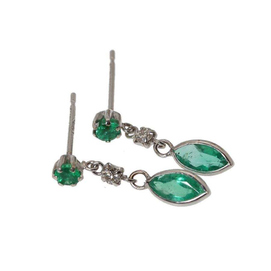 新着商品 天然エメラルド 合計0 70ct ダイヤモンド ピアス K18wg 新品 可愛い 24時間限定 Skylanceronline Com
