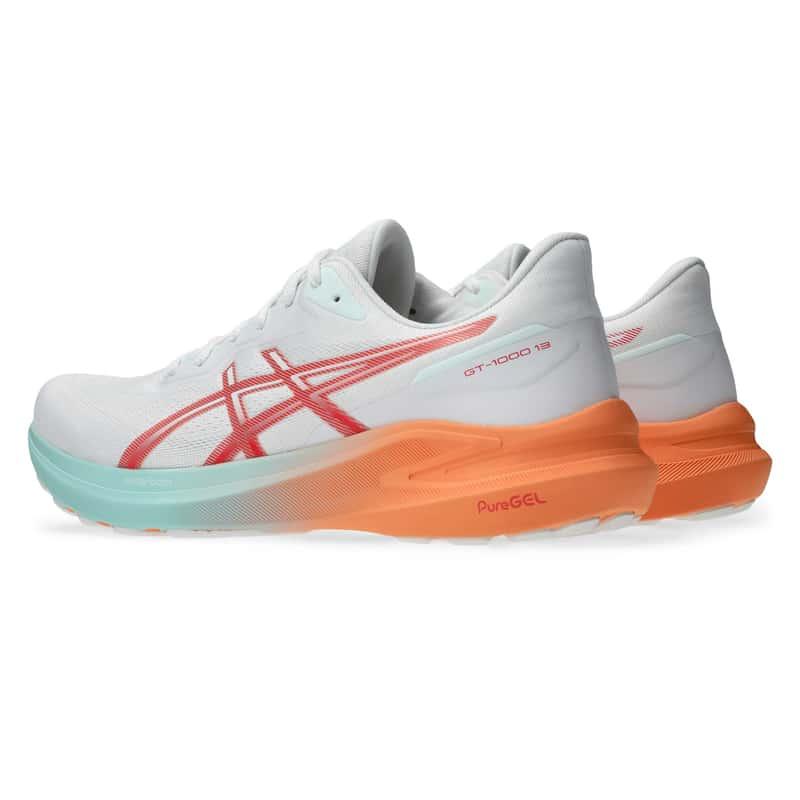 アシックス シューズ GT-1000 13 WHITE/CORAL REEF 1011B858-101