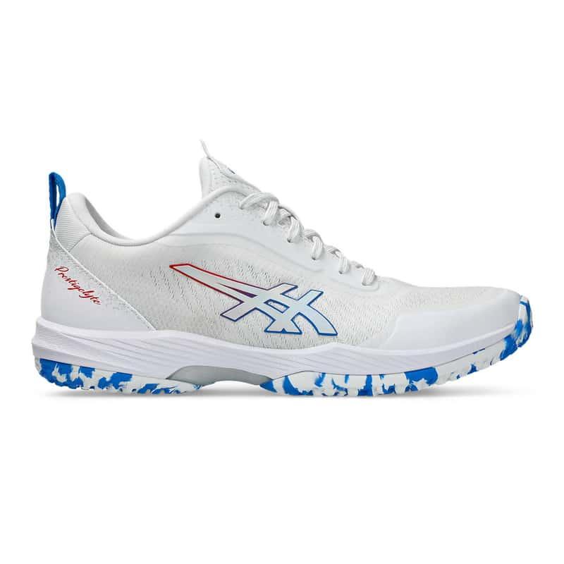アシックス シューズ PRESTIGELYTE 5 OC WHITE/ELECTRIC BLUE 1043A021