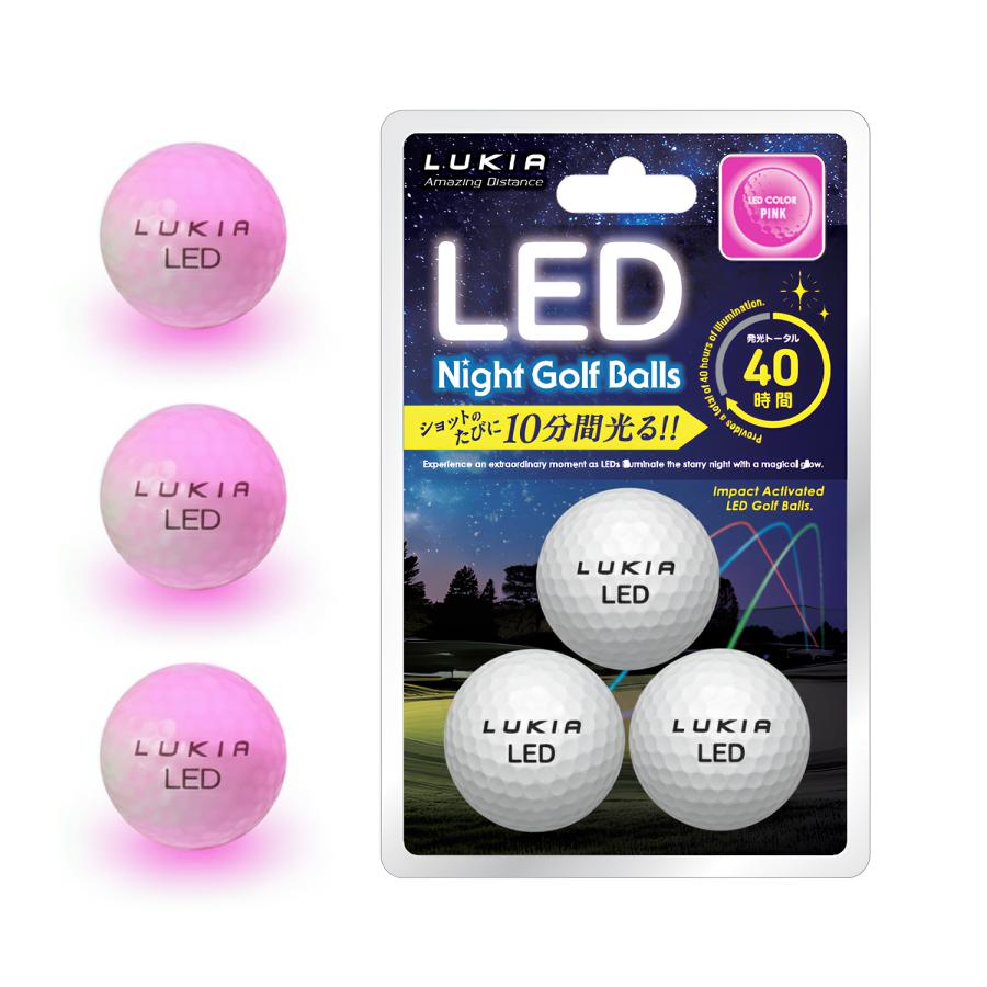 HONMA D1 夜間でも見える！LUKIA LED Night Golf Balls ルキア ナイト