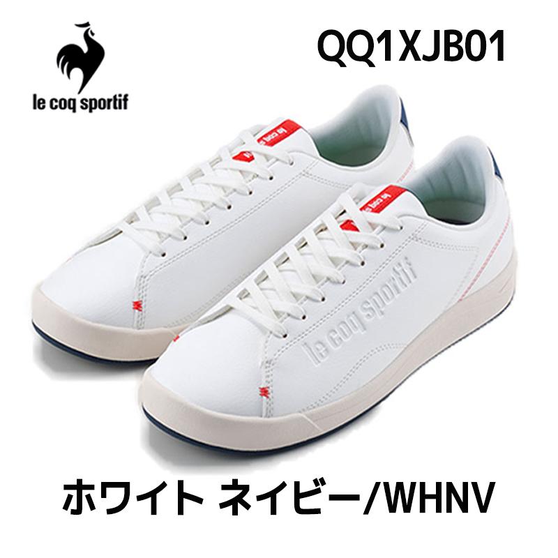 le coq sportif ゴルフシューズ ホワイト/ネイビー le coq sportif ゴルフシューズ ホワイト/ネイビー