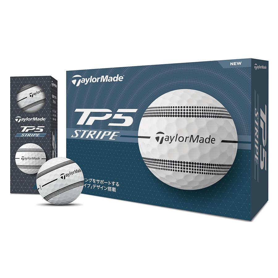 テーラーメイド TP-5 STRIPE ゴルフボール ホワイト 1ダース（12個入り