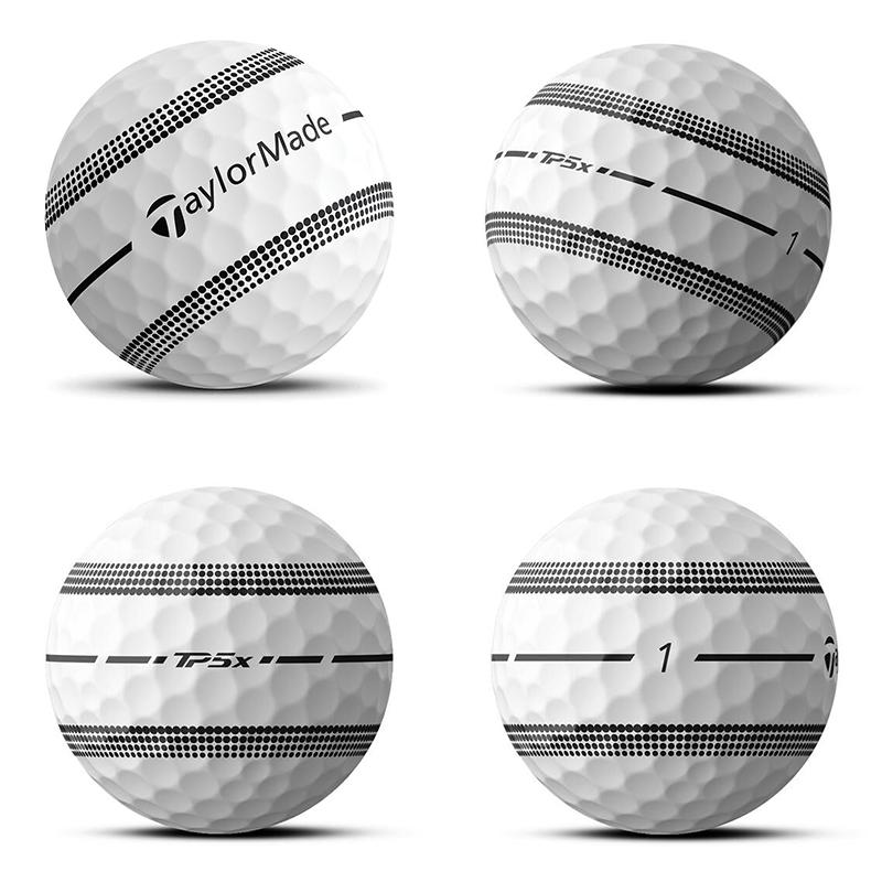 テーラーメイド TP5x STRIPE ゴルフボール ホワイト 1ダース（12個入り