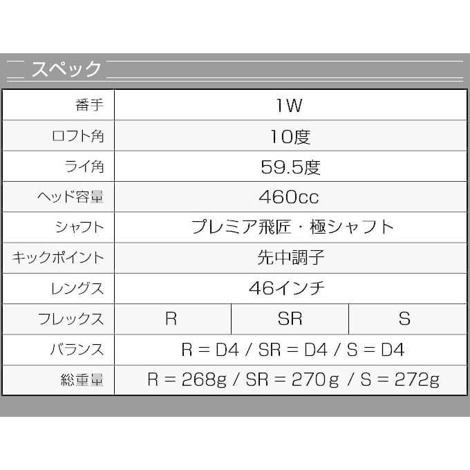レフティ ドライバー ダイナミクスプレステージ 46インチ 高反発