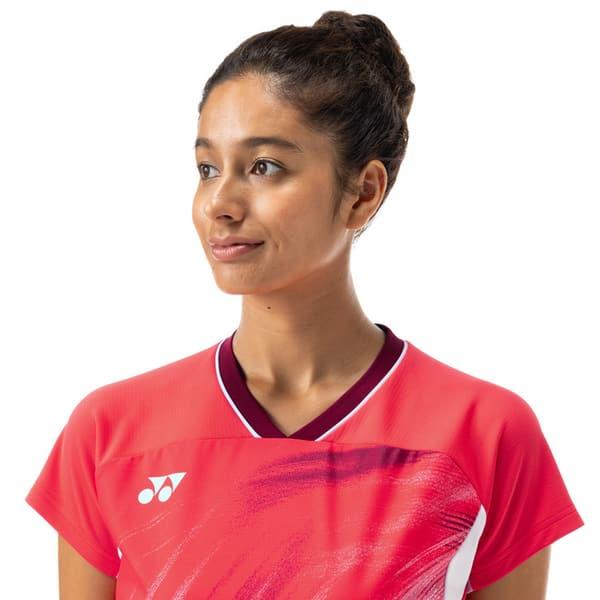 YONEX（ヨネックス） ゲームシャツ. 20769 パールレッド ウィメンズ