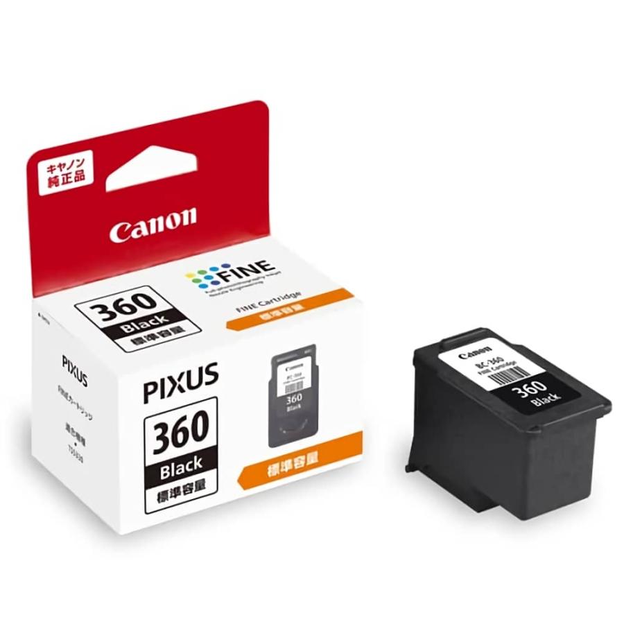 【純正品セット】CANON キヤノン FINEカートリッジ BC-360361XL セットBC-360(標準ブラック) + BC-361XL(大容量カラー)｜megurie｜02