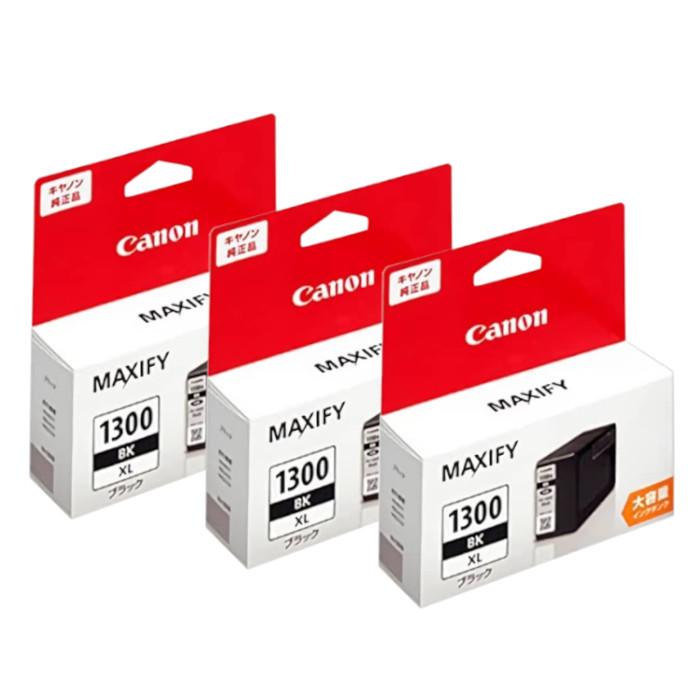 純正品　3個セット　CANON　キヤノン　(9181B001)　インクタンク　3個セット　大容量ブラック　PGI-1300XLBK