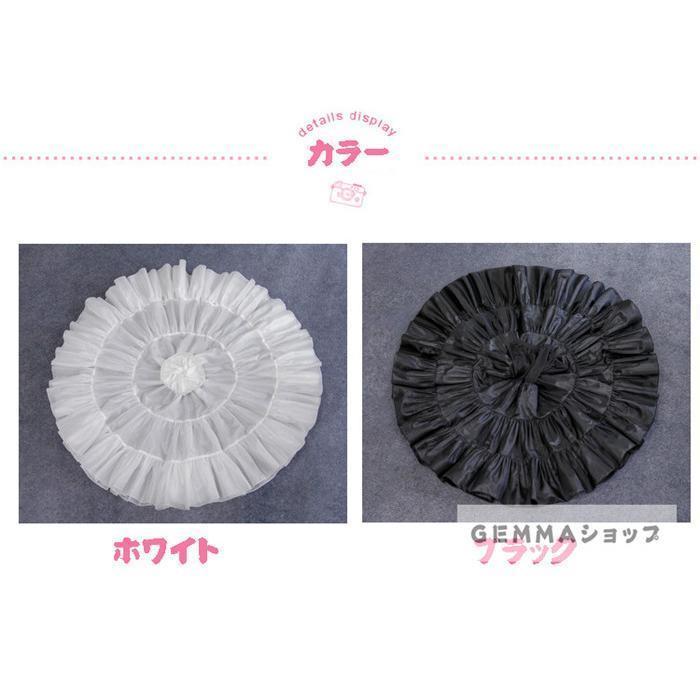 パニエ スカート用 ワンピース用 ロリータ Lolita Aライン ホワイトパニエ ブラックパニエ ワイヤなし 雲パニエ | ブランド登録なし | 01