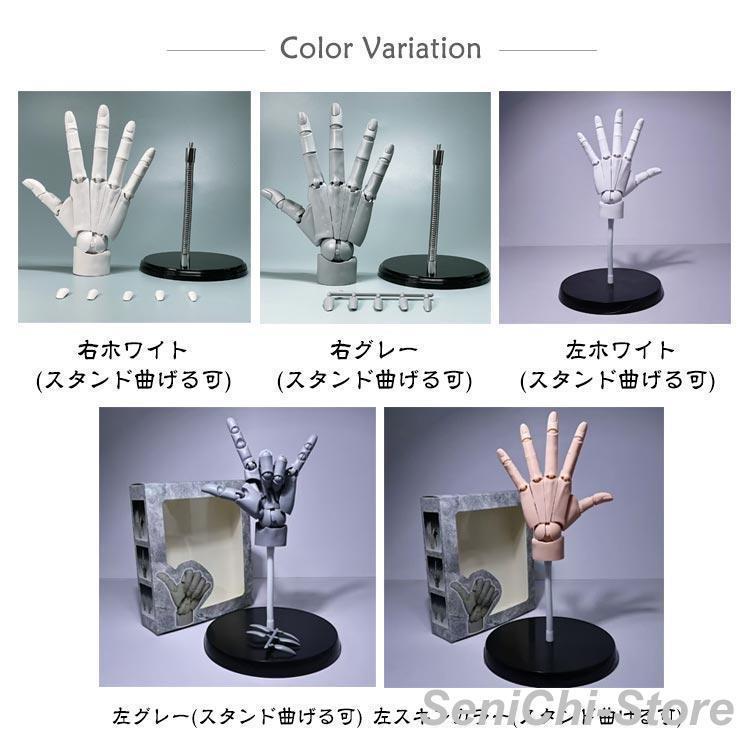 ハンドモデル 曲げられるスタンド付き 1/1 デッサン用素体美術 右手