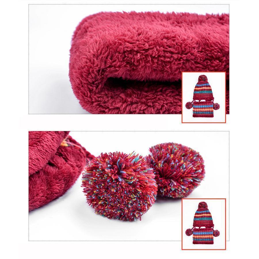 耳当て付き帽子 レディース ネックウォーマー ニット帽子 耳あて付き ニットキャップ アウトドア 小顔 ポンポン飾り ローゲージ |  | 17