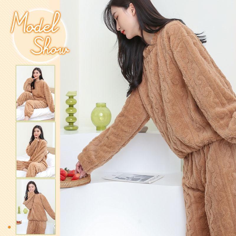 ！パジャマ レディース ルームウェア 上下セット 秋 冬 もこもこ 部屋着 長袖 リラックス 厚手 寝間着 あったか 可愛い 長ズボン ふわふわ |  | 13