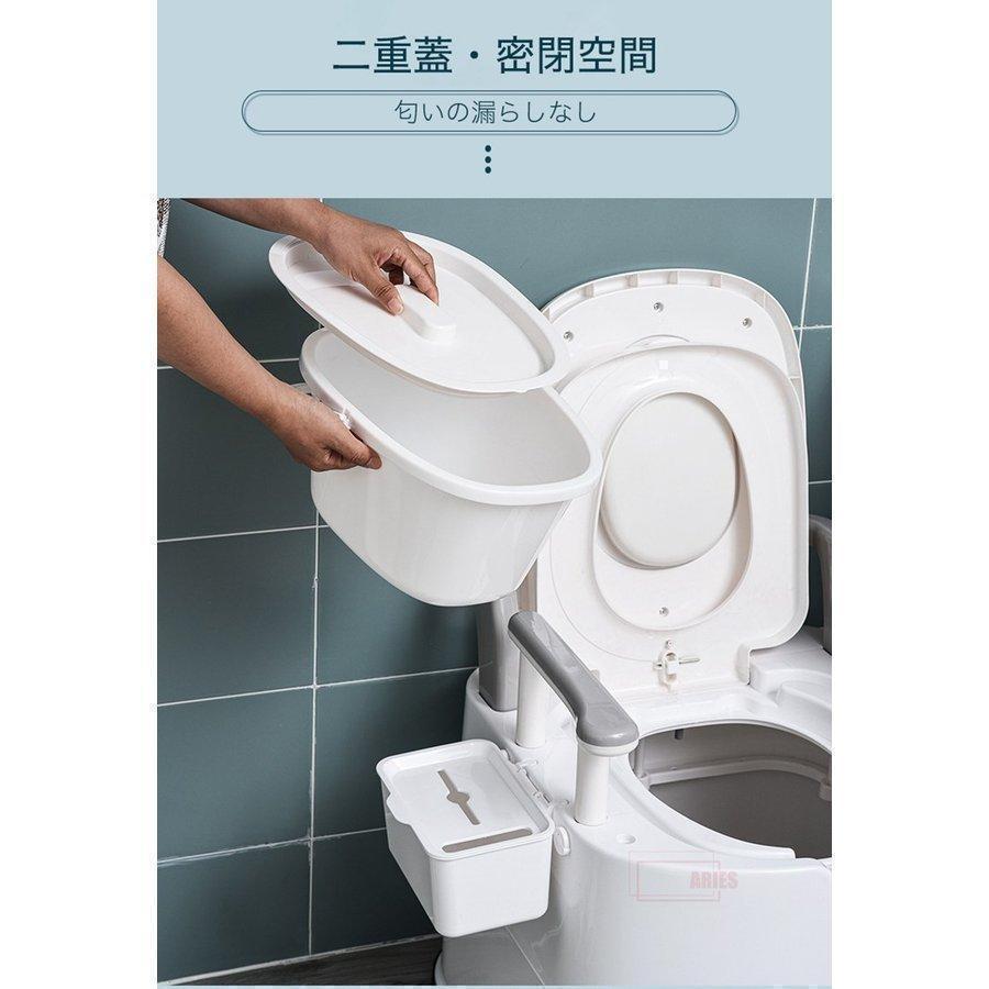 ポータブルトイレ トイレ シニア用品 老人用品 介護用品 簡易トイレ 非常時 非常用トイレ 仮設トイレ 仮設手洗い 介護用トイレ 介護トイレ_15