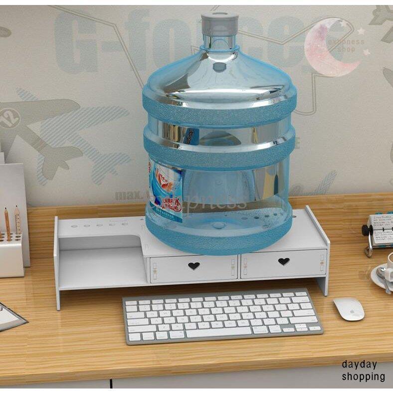 モニタースタンド 机上台 モニター台 引き出し付き 机上ラック 卓上 机上小物収納 キーボード収納 パソコンスタン ド |  | 05