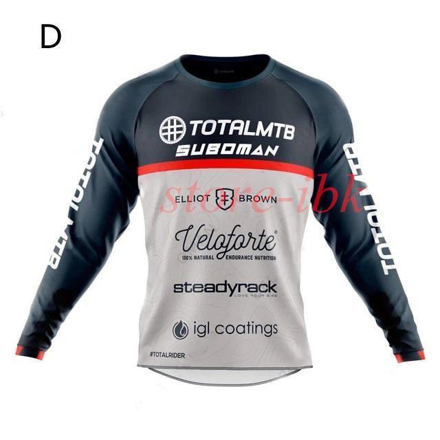 マウンテンバイク モトクロス Tシャツ ロンT 通気性抜群 速乾 涼しい オフロード お洒落 モトクロスジャージ 長袖 Tシャツ 春夏秋 吸汗 速乾