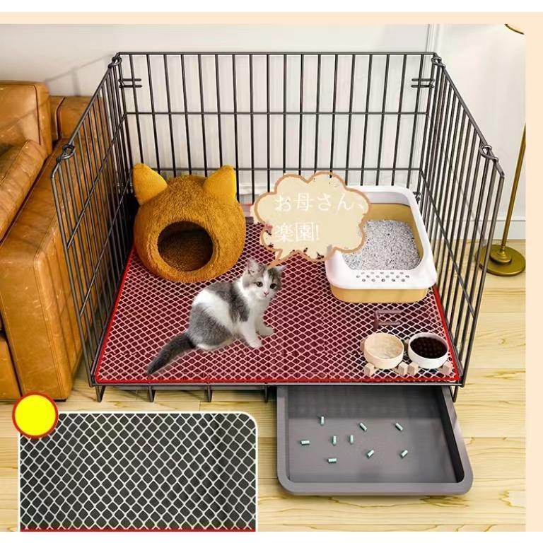 2023 新品 新品猫用ケージ 大型 多頭飼い 組立簡単 折り畳み式 掃除しやすいネコ用ゲージ コンパクト高さ 錆びない キャットハウス_3