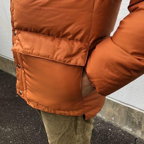 Crescent Down Works ダウンジャケット Lサイズ オレンジ Crescent Down Works（クレセントダウンワークス） ダウンジャケット