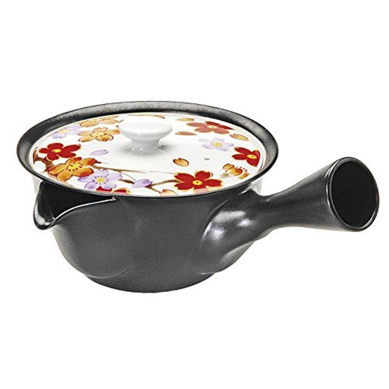 格安即決 美濃焼 広口 Mp 急須 深むし茶こし付 黒釉雅桜 魅了 Turningheadskennel Com