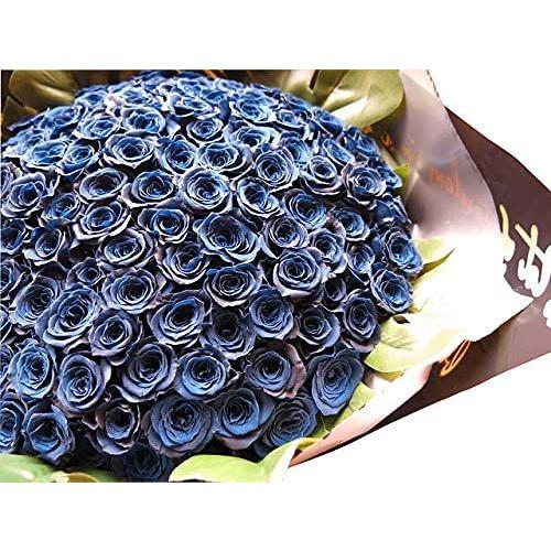 プロポーズ 彼女 青バラ 100本 彼女 花束 プリザーブドフラワー 100本 青ミニローズ100本使用 花束 青ミニローズ100本使用 枯れずにいつ 枯れない プリザーブドフラワー メイメイ