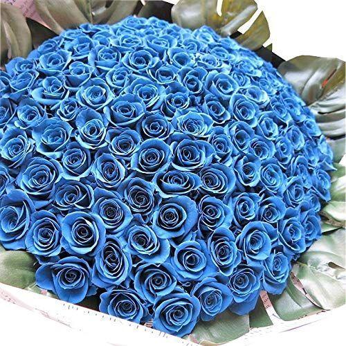 プロポーズ 彼女108本 バラ 花束 108本使用 花束 枯れないプリザーブドフラワー 青バラ 花束 アレンジメント プロポーズ 記念日のフラワーギフト 花束 メイメイ 108本使用 ファッションの大好評