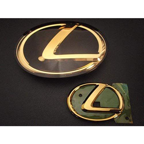 レクサス エンブレム ｕｓｆ４０系 ｕｓｆ４０系 ｌｓ４６０ 後期 ゴールドエンブレム フロント 自動車 リア４点 プリクラッシュシステムなし車用 メイメイ