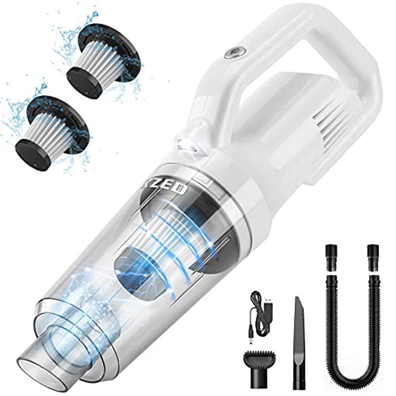 人気ショップが最安値挑戦 Kzed ハンディクリーナー コードレス 9000pa 強力吸引 軽量 525g Ledライト付き 車用掃除機 低騒音 乾湿両用 はんでぃく 日本製 Turningheadskennel Com
