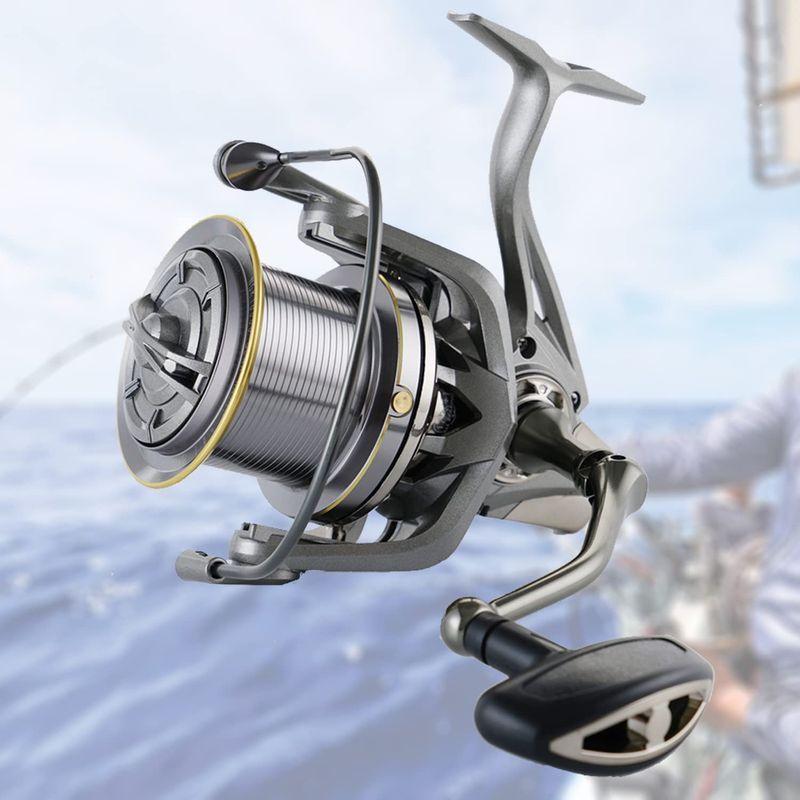 スピニングリール 4 8 1ギア比 100 番 ドラグ力25kg 4 8 1ギア比 17 1bb メイメイのスピニングリール 100 大型番手 海釣り ヒラマサ カンパ メイメイ