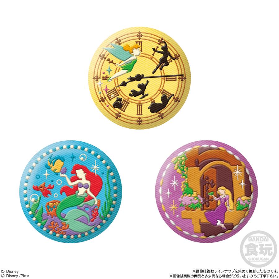 BOX〕バンダイ Disney Characters 刺繍缶バッジビスケット2 12個入