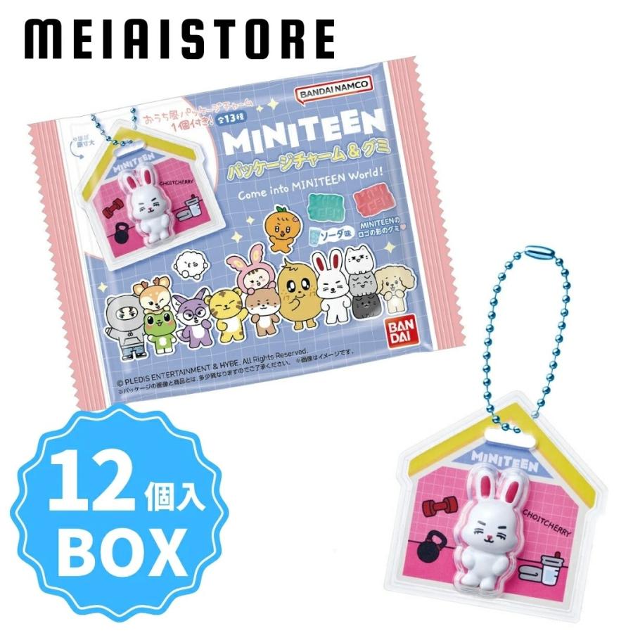 BOX〕バンダイ MINITEEN パッケージチャーム&グミ 12個入 ( ミニ