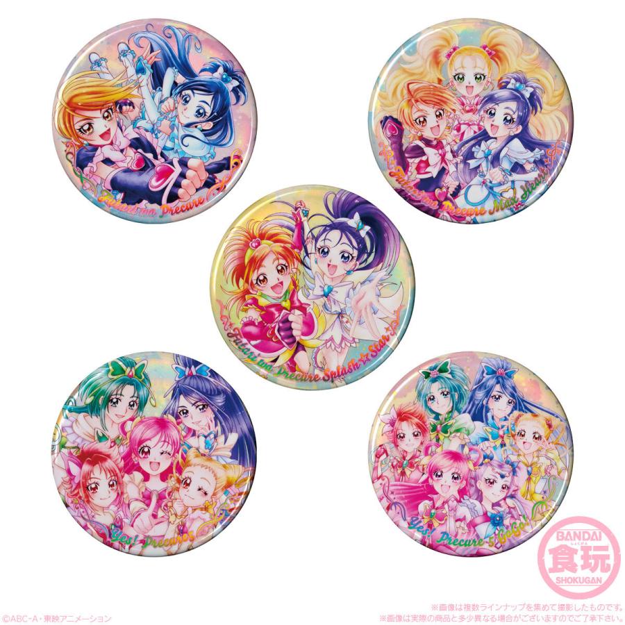 プリキュア ビスケット 缶バッジ 食玩 28個 プリキュア」BIG缶バッジ付きのビスケットが新登場