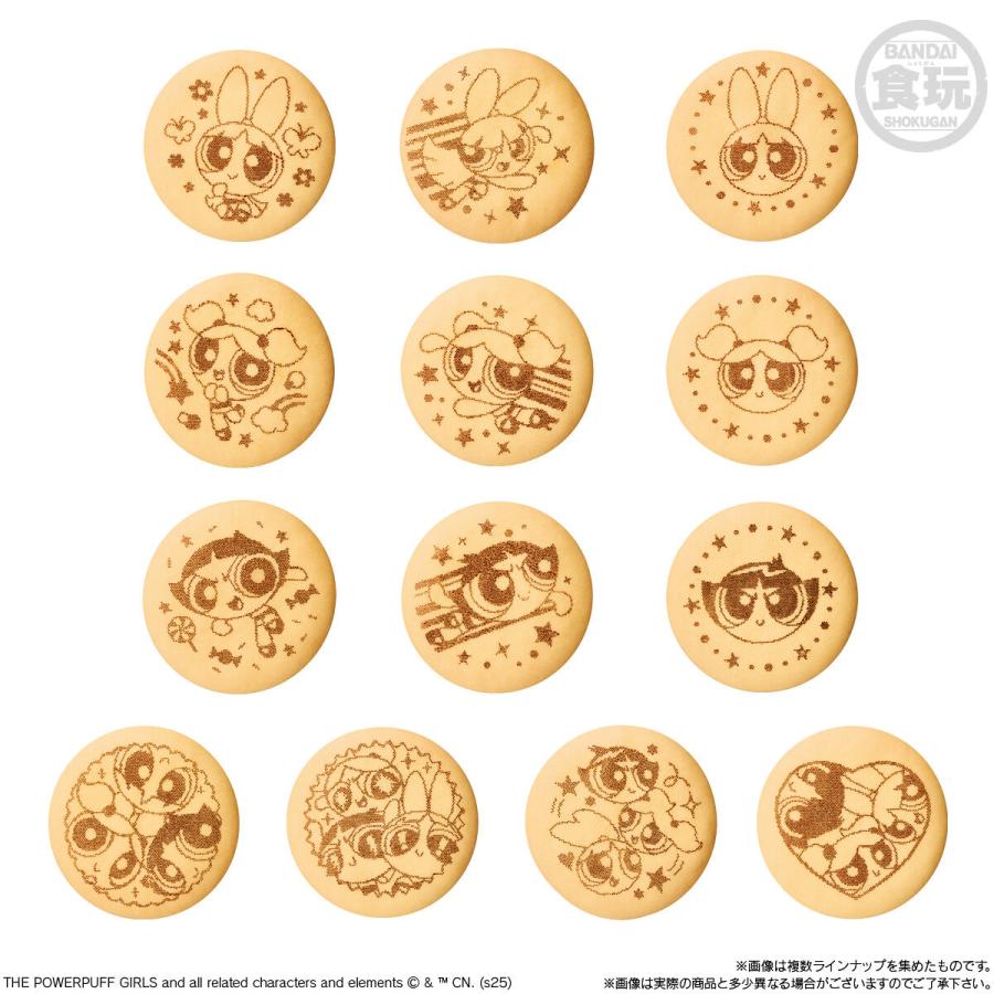 6個バラ売り〕バンダイ パワーパフガールズ 刺繍缶バッジビスケット 6