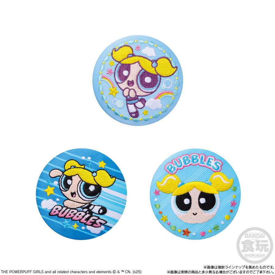 6個バラ売り〕バンダイ パワーパフガールズ 刺繍缶バッジビスケット 6
