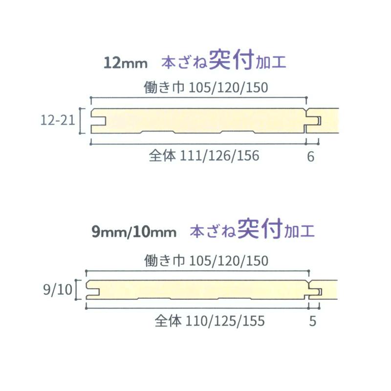 羽目板 杉 2号(節有 本実突付)3640x120x12 (厚さ 12mm/10mm/9mm 羽目板 杉 2号(節有 本実突付)3640x120x12 (厚さ 12mm/10mm/9mm