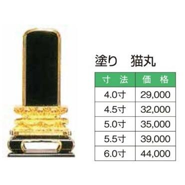塗り　猫丸6寸