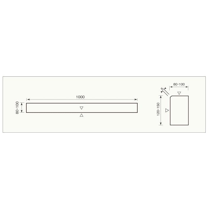 中国産御影石 縁石(框) ほうちん 本磨き仕上げ80x1201000mm 1本 中国産御影石 縁石(框) ほうちん 本磨き仕上げ80x1201000mm 1本