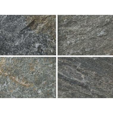 中国産石英岩 フラッシュグリーン 割肌仕上げ 方形材 300x300x10〜30