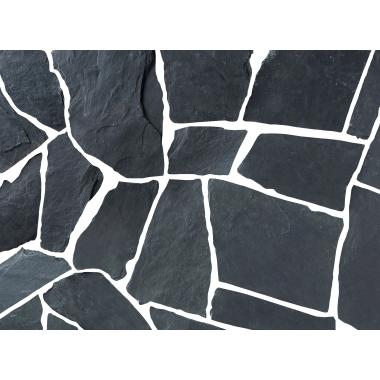 中国産粘板岩 サテンブラック 割肌仕上げ 乱形材 乱形x10〜25程度mm