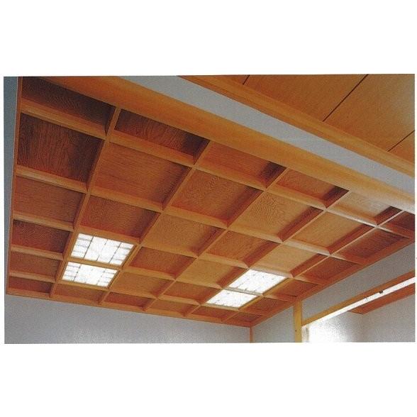 サル棒格天井S・A型 杉集成 (単板貼) (1.5尺割り) 6090 寸法6尺x9尺