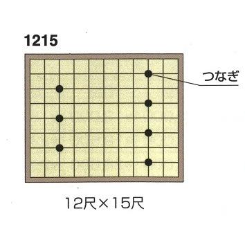 サル棒格天井S・A型 杉集成 (単板貼) (1.5尺割り) 1215 寸法12尺ｘ15尺 (天井板別売り)