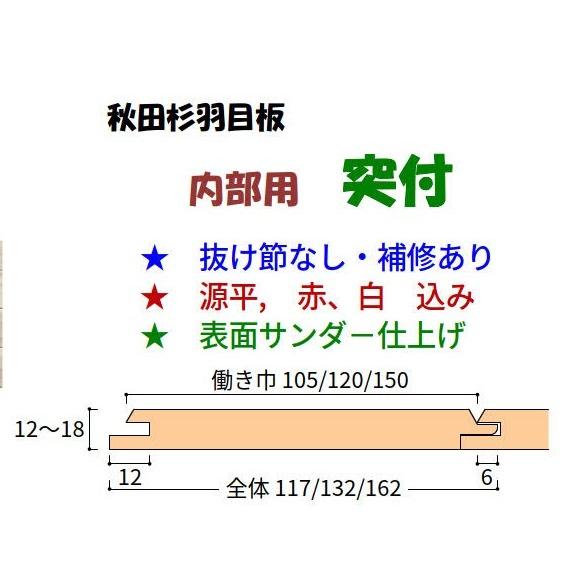 腰板用 杉 V溝(節有 本実突付) 910x105x12 32枚/ケース価格 : めいぼく