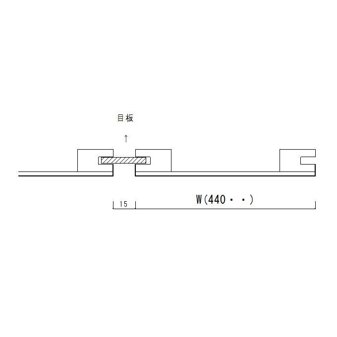 10畳用セット　目透かし天井板　中杢　和室　3640x440巾　赤　x10枚　1.5尺用　天井板