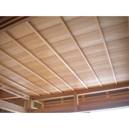 6畳用セット　イナゴ天井板　中板目　和室　1.5尺用x12枚　1820x455巾　赤　天井板