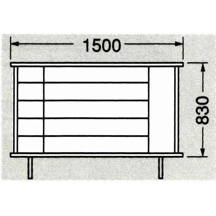 限定品 下駄箱 カウンター NU・NMタイプ(現場組立品)NM-50　　　寸法　W1500xH830xD440mm 【YW1749595017】(62495円)