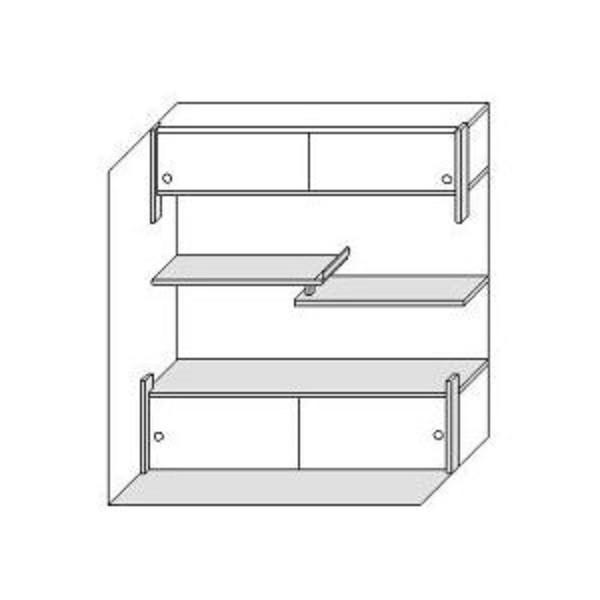 床の間　床脇セット　ケヤキ　違い棚込み910用　DIY