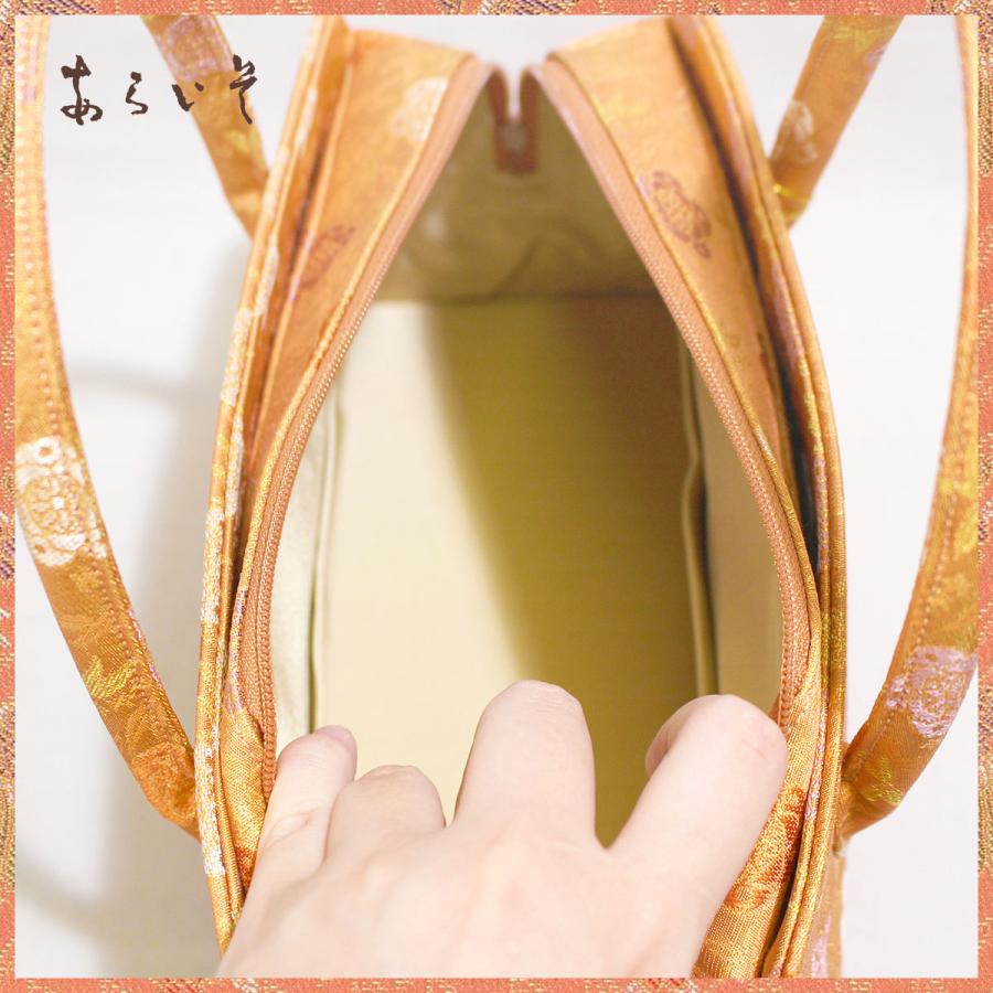 アウトレット半額】利休バッグ（小） 京都・西陣織 正絹ボストンバッグ