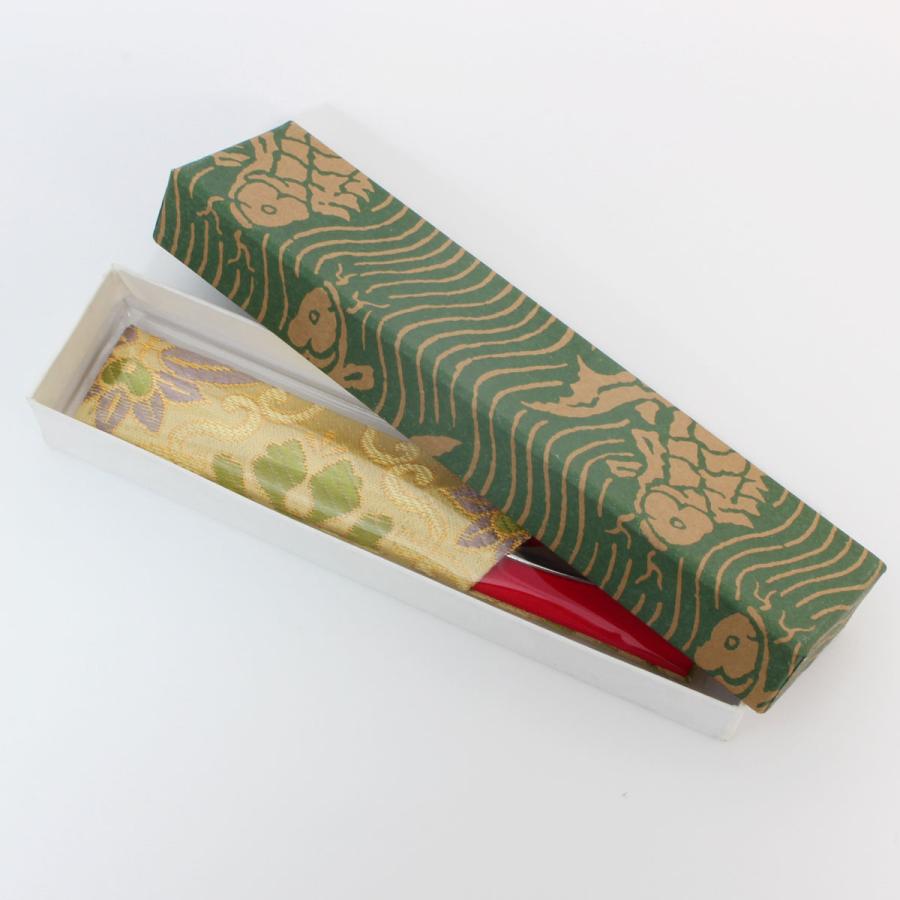 茶道具 楊枝入れ 茶道お稽古 京都・西陣織 シルク 日本製 ステンレス製