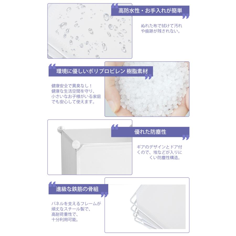 ワードローブ 収納ボックス クローゼット 衣類収納 組み立て Diy 便利 大容量 収納 おしゃれ 収納ラック 10扉 ホワイト 102yg Meichepro 通販 Yahoo ショッピング