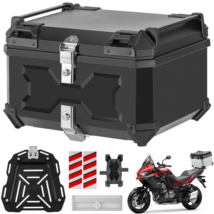 バイク用リアボックス 45L 58L おしゃれ 大容量 防水 ABS 軽量