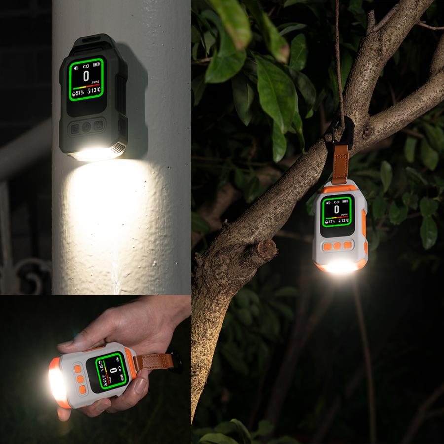 一酸化炭素チェッカー 一酸化炭素警報器 CO検知器 高精度 USB充電式 2000mAh 300時間待機 マグネット式 IP65防水 懐中電灯 LED 湿度 温度測定 携帯便利 室内室外 |  | 09