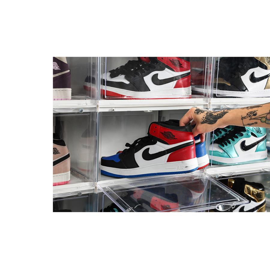 シューズボックス シューズラック LEDライト付 発光 靴箱 下駄箱